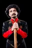 Placeholder: Einstein i n Azerbeyjan traditional costum color full ,upper body ,blury background ,closeup ,sharp focus