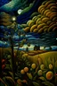 Placeholder: Moonlight patchwork in the style of Raymond Briggs, Laurel Burch, Randolph Caldecott, Picasso. extremely detailed fantasy oil on canvas very attractive imperial colors fantastic view 4K 3D VRay focused Surrealism Tesselated