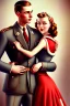 Placeholder: married couple, cute, beautiful, wholesome, 1940s