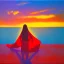 Placeholder: superwoman. photographic, bright colors and sunset, oil on canvas, kodachrome, volumetric light