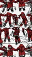 Placeholder: brutal attack on titan red colos pattern for snowboard