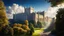 Placeholder: 2159. Windsor Castle in a parallel universe, fantasy, magic, futuristic, beautiful lighting, attractive composition, photorealistic, extremely detailed, chiaroscuro