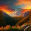 Placeholder: mountain watching sunset