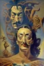 Placeholder: Artwork entitled "Devil's Bargain" depicting Salvador Dali's self-portrait as the woman he hated; surrealism; award-winning, intricate, insanely detailed, elegant. Right? Left?