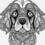 Placeholder: Beagle, front view, mandala, minimal lines, cartoon, white back ground color, real style, realistic, minimalistic, minimal black line art, line art, crisp line art, unique coloring sheet, outlined, outline, crisp, crisp line edges, illustration, thin lines, crisp clear lines, line art, clean line art, unique, 8k, amazing, masterpiece, no colors, no dark color, no black color, avoid thick black, minimalistic line edges, pure white back ground, image character full fit to page,