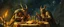 Placeholder: a myrriad and a star golem feast