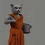 Placeholder: Un chat, habillé en moine bouddhiste, anthropomorphique, très détaillé, représentation 3d, un maximum de détail