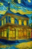 Placeholder: New bank banking in style of van gogh