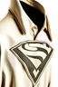 Placeholder: Men's Superman's Zeta1 Winter Dress Shirt elegant inspired by Superman's emblem design beige tones with dual color on a white background, product catalog photography, soft spot lighting, depth of field, 4k –ar 3:5 –q 2