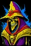 Placeholder: Skeletor from he-man, in the style of "trout mask replica" by Captain Beefheart