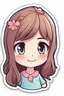 Placeholder: cute girl sticker