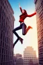 Placeholder: Girl jumping off a building