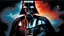 Placeholder: Graphic Novel Full Body Portrait Of Darth Vader's mask close up reflecting red and blue light :: Cinematic Detailed Mysterious Sharp Focus High Contrast Dramatic Volumetric Lighting :: digital matt painting by Jeremy Mann + Carne Griffiths + Leonid Afremov, black canvas, dramatic shading, space with stars and galaxys in background