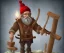 Placeholder: Midjourney style, a skeletal lumberjack wearing a wool cap