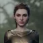 Placeholder: analog style, Celtic goddes, portrait, simmetric eyes, ambient, batgirl wearing outfit, ultra realistic photo