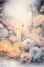 Placeholder: Watercolor, color, flowers, candles, purification from ghosts, subtle black ink drawing, several landscapes, collage, fog, many details,delicate sensuality, realistic, high quality,3d, work of art, hyperdetalization, professionally, filigree, hazy haze, hyperrealism, professionally, transparent, delicate pastel tones, backlight from behind, contrast, fantastic, fabulous, unreal, translucent, glowing,clear lines, horror,epic, hyperrealism.