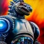 Placeholder: Ultra detailed fullbody Portrait in oil on canvas of Mechagodzilla with armor,intense stare,extremely detailed digital painting, extremely detailed face,crystal clear Big eyes, mystical colors ,perfectly centered image, perfect composition, rim light, beautiful lighting,masterpiece,8k, stunning scene, raytracing, anatomically correct, in the style of robert e howard and Ken Kelley and Ohrai Noriyoshi and Simon Bisley and tomzj1