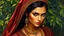 Placeholder: A strikingly elegant Hasnaa, her graceful features exuding wisdom and strength. This captivating portrait captures her regal beauty and commanding presence, set against a backdrop of lush greenery. Every intricate detail, from the intricate patterns adorning her clothing to the intense gaze in her eyes, is rendered with meticulous care. The image is a masterful painting, showcasing the artist's skill in capturing both the physical likeness and inner essence of its subject.