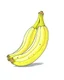 Placeholder: cute drawing of one yellow banana on a white background.