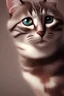 Placeholder: A cat looking at you, pixar style, 3d illustration