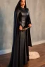 Placeholder: woman, black leather gown, evil godmother, old