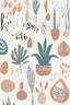 Placeholder: Minimalist boho illustration wall art