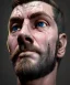 Placeholder: Simetric, roman bust, marble material, Lionel Messi model, God light, 4k resolution, intricate details, ornate details, soft lighting, unreal engine 5.