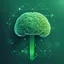 Placeholder: Ambient intelligence, Ai, brain, graph, green, geomatric, Technological
