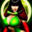 Placeholder: ultra detailed fullbody portrait of busty beautiful Vampirella , extremely detailed digital painting, intrincate, extremely detailed smiling face,crystal clear Big Green eyes, in the style of Fred Benes,mystical colors,perfectly centered image, perfect composition, rim light, beautiful lighting,8k, stunning scene, raytracing