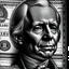 Placeholder: hedcut wsjstyle engraved light lined based on united states federal reserve note dollar bill photorealistic