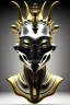 Placeholder: Silver alien, head, wicked, black eyes, blood, 8k, finely detailed, photo realistic, Anunnaki black male African Egyptian alien, cracks in the voodoo head, wicked,Asian turquoise eyes, crown, Elephant, 8k, finely detailed, photo realistic, tiger turquoise skull head gold dragon space alien sun skeleton gold gorilla silver crown silver eyes