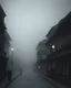 Placeholder: Dark street life creepy fog colours strong texture nightmare 8k artistic Photography volumetric light, Yves Tanguy Max Ernst Gustav Klimt chaos fool