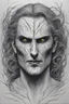 Placeholder: Nightmare in my mind, evil in many faces, Busch painting nightmare, thin line draw