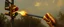 Placeholder: bazooka shooting a hot dog into a traffic light, painted by Rembrandt