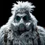 Placeholder: Yeti in an elastomeric respirator, Kananaskis Country, Sci Fi, post-apocolapse