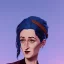 Placeholder: Portrait of a 30 year old witch like Meril Streep and Mary Poppins