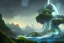 Placeholder: Art by Dylan cole and Eddie mendoza and darek zabrocki, Avatar concept art, pandora, hovering island with waterfall, magnificent landscape, ultra-wide angle, ultra realistic, digital painting, 8 k uhd, dynamic lighting, beautiful, sharp focus, ultra detailed, concept art