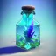 Placeholder: Fortnite logo holographic glass crystal weed bottle