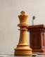 Placeholder: a bishop chess piece standing behind a podium
