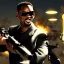 Placeholder: portrait, will smith from 'Men in Black', firing massive gun, scared, dynamic lighting, 8k, ultra detailed