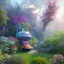 Placeholder: pixar style, volumetric summer garden environment and background, hyper realistic painting of futuristic puffer Nike sneaker, looking excited, volumetric lighting, dramatic lighting, detailed digital painting, anime, ornate, colour-saturated colors, chaotic, small minutiae, tiny features, particulars, centered, smooth, sharp focus, renderman gofur render, 8k, uhd, detailed eyes, realistic shaded volumetric lighting, sunlight caustics, backlight, centered camera view