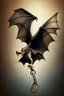 Placeholder: flying bat holding a key