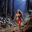 Placeholder: [colour picture: Jason and the Argonauts (1963)] As the night wears on, Surpanakha's vengeance knows no bounds. The forest becomes a stage for her savage dance, a symphony of pain and terror. And in the end, the remnants of those who dared to challenge her lie scattered on the forest floor, a testament to her indomitable spirit. Surpanakha stands amidst the carnage, her twisted form radiating power and triumph. She has reclaimed her sanctuary, her twisted essence more potent than ever. From the