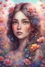 Placeholder: In a meadow of blossoms, she stands so fair, A girl of beauty, nature's love affair, highly detailed, pretty face, fantasy art, digital art, colored ink, 4k, vibrant colors, dream, correct face structure, correct anatomy