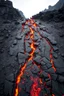 Placeholder: face view volcano lava stream