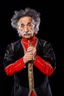 Placeholder: Einstein i n Azerbeyjan traditional costum color full ,upper body ,blury background ,closeup ,sharp focus