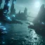 Placeholder: futuristic city in the sea , fish swimming around, neptune, highly detailed, cinematic, ultra photorealistic, ultra realistic, volumetric lighting