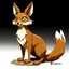 Placeholder: Create a fox with ground/rock-like features on its body