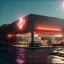 Placeholder: Ultra Realistic retro sci-fi burst Supermarket parking scene, 1960 year, blonde woman, sweet scarlet Johansson face, perfect iris, glow eyes, face makeup, tight latex coat; many panic people looking, Retro sci-fi style, soft color, highly detailed, unreal engine 5, ray tracing, RTX, lumen lighting, ultra detail, volumetric lighting, 3d, finely drawn, high definition, high resolution.