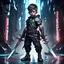 Placeholder: Fhoto full body, reality, Raw, little boy cute, cyberpunk god war, sword, digital art, with logo text "addie", intricate details, powerful composition, captivating, , trending on artstation, sharp focus, studio photo, intricate details, highly detailed high tech, by addie_digi